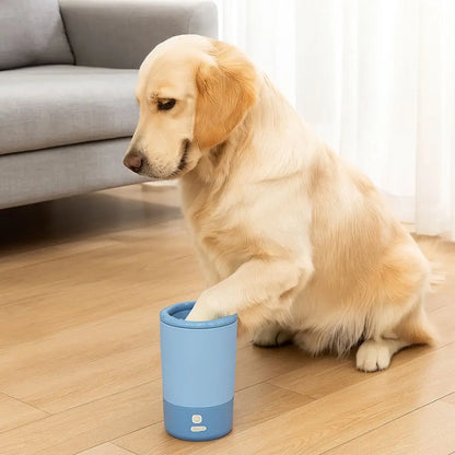 Portable Pet Paw Washer Low Noise Quick Clean Pet Foot Washing Machine USB Charging Electric Pet Paw Cleaner for Cats and Dogs