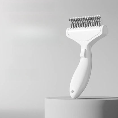 Pet Hair Knot Comb Cat Specific Hair Removal Comb Stainless Steel Cleaning Brush Press the Button to Remove Comb Hair