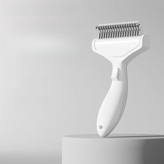 Pet Hair Knot Comb Cat Specific Hair Removal Comb Stainless Steel Cleaning Brush Press the Button to Remove Comb Hair