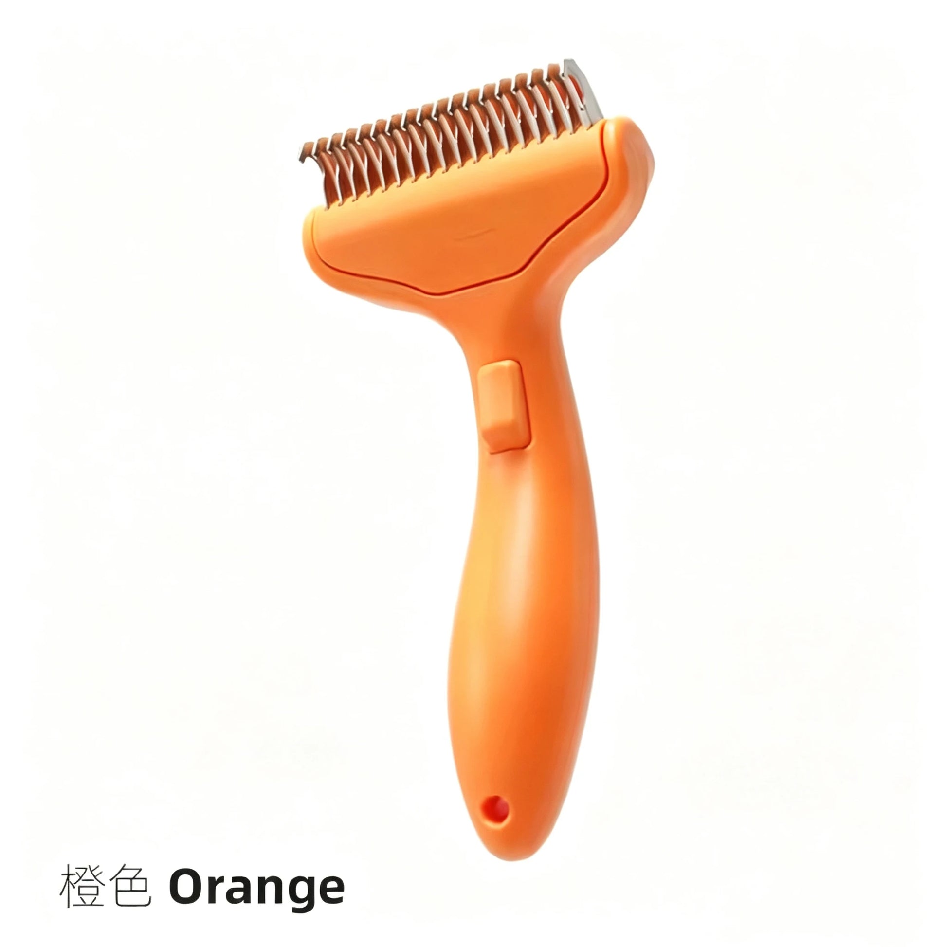 Pet Hair Knot Comb Cat Specific Hair Removal Comb Stainless Steel Cleaning Brush Press the Button to Remove Comb Hair