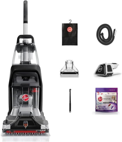 Powerscrub XL Pet Carpet Cleaner Machine for Carpet and Upholstery, Deep Cleaning Carpet Shampooer Machine with Multi-Purpose Tools, Powerful Suction, Pair with  Cleaner Solution
